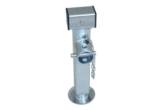 Ausziehbare Stütze mit Kurbel und Adapter WINTERHOFF SF60-19-280 für 1300 kg Pritschenanhänger 415-655 mm