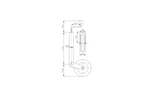 Stützrad mit Gusseisenklemme WINTERHOFF ST48-200V+KLE48-G 150 kg 48 mm 505–725 mm