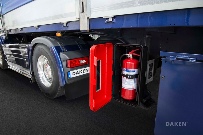 Feuerlöscherbox 9/12kg DAKEN 82190 REGON 865x335x240mm rot