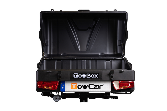 Towbox V1 Black Edition – Anhängerkupplungs-Gepäckbox