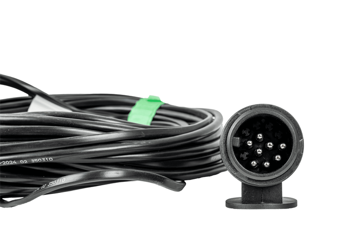 ASPÖCK Elektroinstallation Anhängerverkabelung Kabelbaum 7m 13/8 Pol Stecker Bajonett 2x 5 Pol