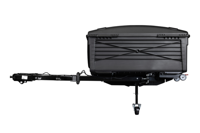 Towbox Camper Alpha schwarze LED (lang) - Anhängerkupplungs-Gepäckbox